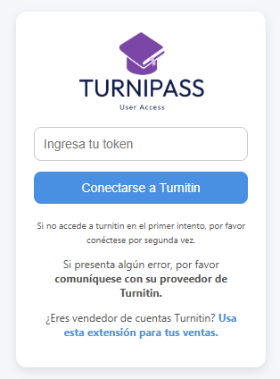 Captura de la extensión